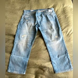 NWT GAP Boyfriend Light Wash Jeans Size 32 Petite